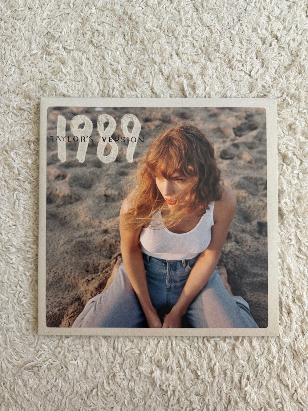 Taylor Swift Beige & White 1989 Style Album Art Print